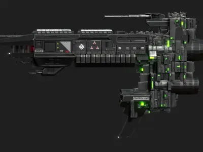 Spaceship - Battleship Commander 3D model