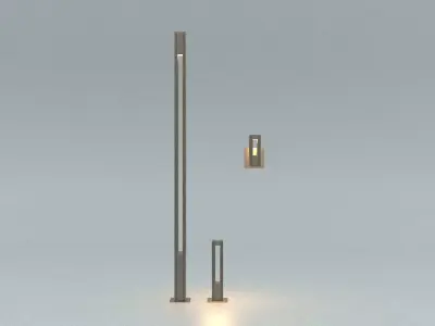 laos Street Light Concept 3D model