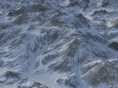 snow land 03 Low-poly 3D model