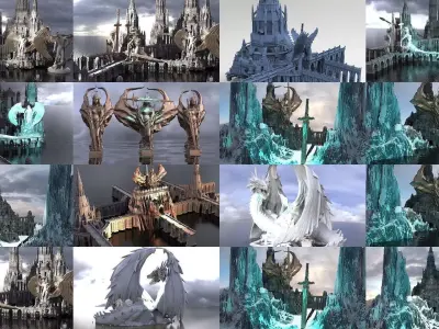 King Arthur Camelot Collection  3D Model Pack
