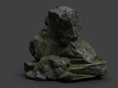 Rock 7-10 Low-poly 3D model purchase