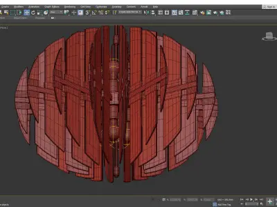 Zion Oval Chandeerli Low-poly 3D model