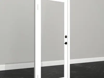 Glass Door Low-poly 3D model order