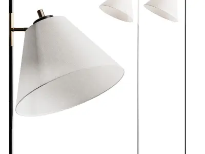 Pottery Barn Madden Metal Floor Lamp 3D model