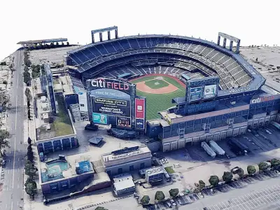 Citi Field - New York Mets Low-poly 3D model