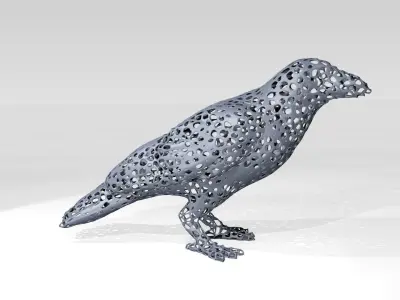 Crow Voronoi 3D model