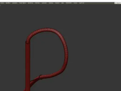 floor lamp Knot Light Brass Low-poly 3D model