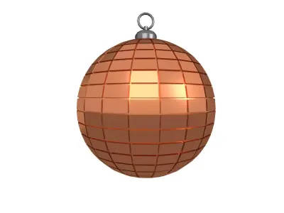 Disco Ball v1 004 Low-poly 3D model
