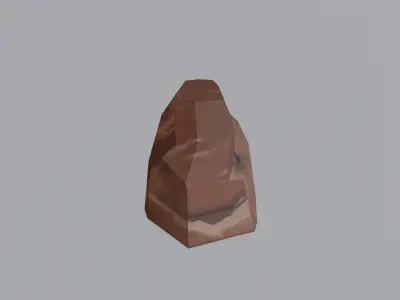 Stylized rocks Pack pbr Low-poly 3D model