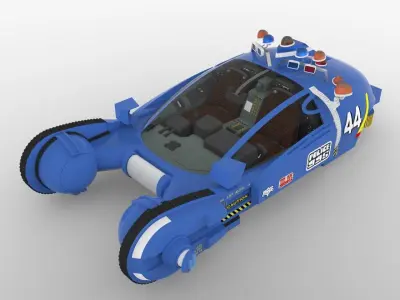 Bladerunner Original Spinner Low-poly 3D model
