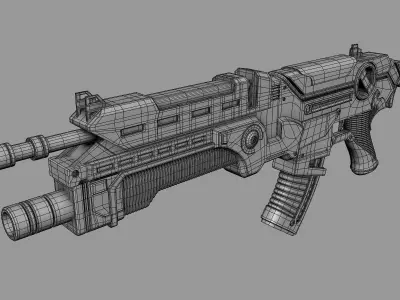 Scifi gun 3D model order