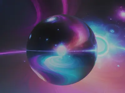 Panoramic Sky SET - Celestial Odyssey 02 - 3D mesh and Sphere Low-poly 3D model