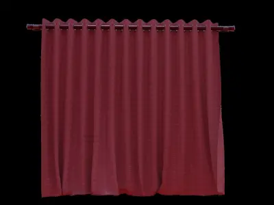 windows cloth Free low-poly 3D model