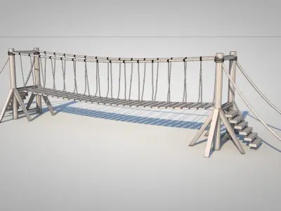 Rope Bridge Free 3D model