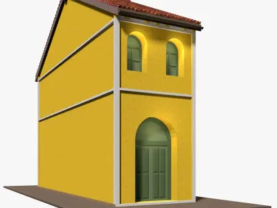 Row house 25-31 3D model
