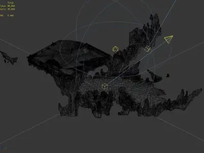 Magic Palace - mountain gravel 06 3D model
