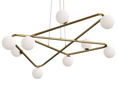 Curve Brass Low-poly 3D model