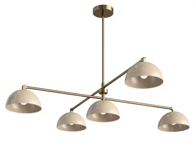 Glaze Linear Chandelier Low-poly 3D model