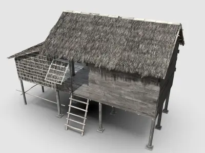 Thatch Hut 3D model