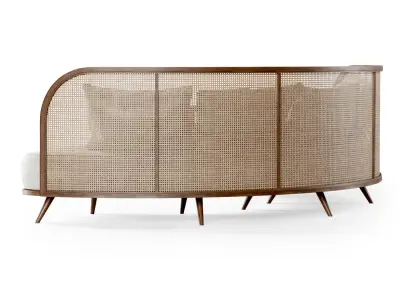 Garden round sofa R156 3D model