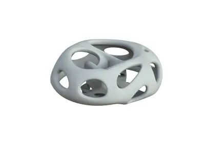 SciFi Cube Object No 66295 Low Poly Shape Low-poly 3D model