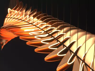 Parametric chandelier 3D model