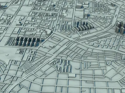 Daejeon City South Korea 3D print model