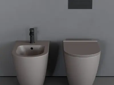 Alice Ceramica Form WC Low-poly 3D model