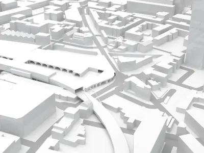 London - Shoreditch - Bishopsgate Goods Yard architecture model 3D model