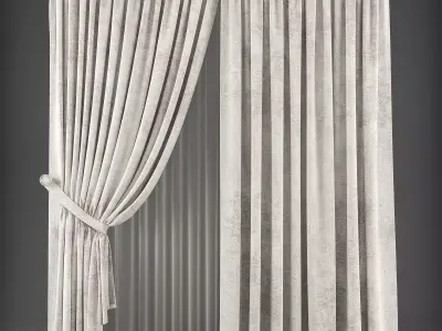 Curtain 3D model 334 Low-poly 3D model