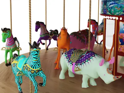 Carousel 3D model