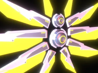 Mechanic Wing Low-poly 3D model