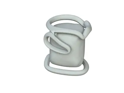 SciFi Shape Object Low Poly Low-poly 3D model