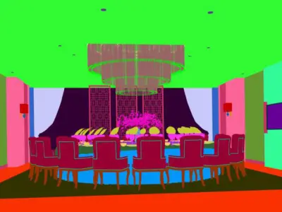Business Restaurant - Coffee - Banquet  169 3D model