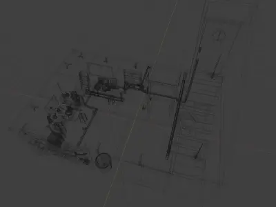 Basement laboratory 3D model