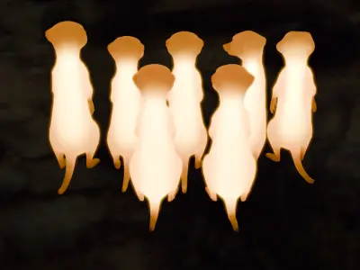 Indirect Lighting for Meerkats 3D model