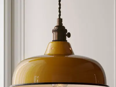 ABAT JOUR EMAILLE Pendant Lamp from Ducotedu Design 3D model