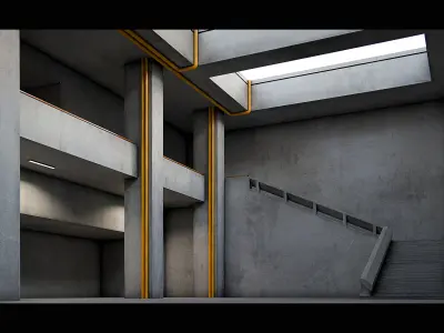 VR Room  Low-poly 3D model