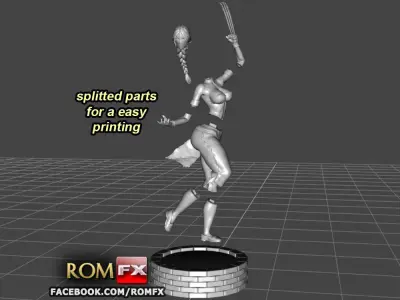 Street Fighter Vega Female Version - Printable 3D print model