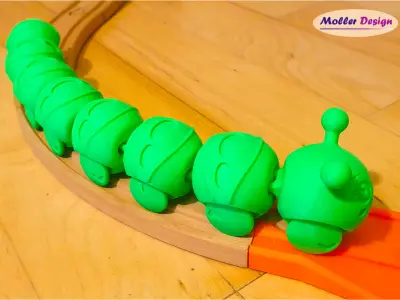Flexible caterpillar train 3D print model