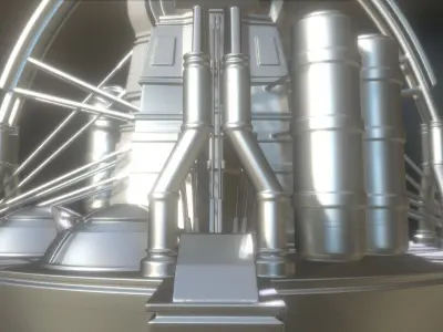 Terraforming Tower Highpoly Version 3D model