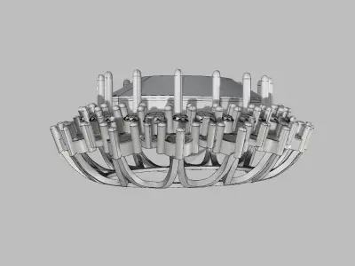 Earring Pendent Ring light weight diamond ring 3D print model