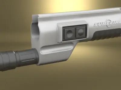 Airsoft SureFire 618FGA Light Hollow body 3D print model