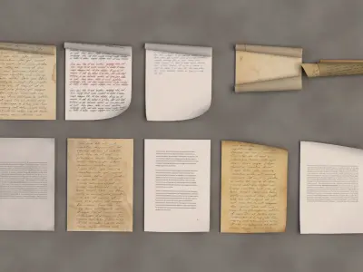 paper Pack Low-poly 3D model