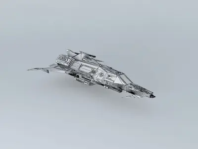 Dragon Class Heavy Attack Fighter FH1233B 3D model