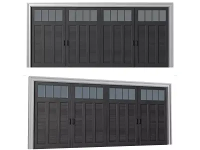 Automatic Classic Modern Garage Doors 3D model