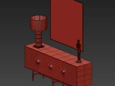 chest of drawers 25 3D model