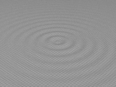 Ripple Water Low-poly 3D model