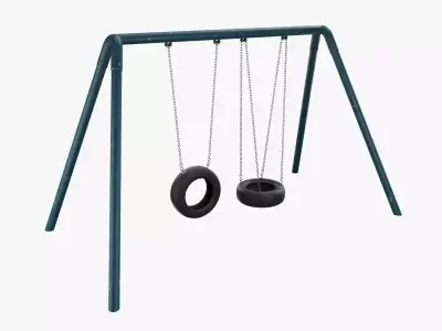 Tire swing outdoor 02 3D model