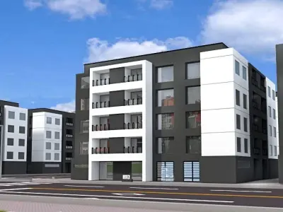 residential building Low-poly 3D model